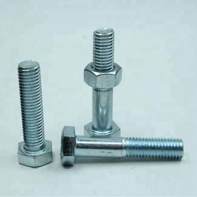 Zinc Plated/Galvanized Grade10.9 - M22 - DIN933, 931 - Hex Bolt/Hexagon Head Bolt - Carbon Steel - B7/42CrMo