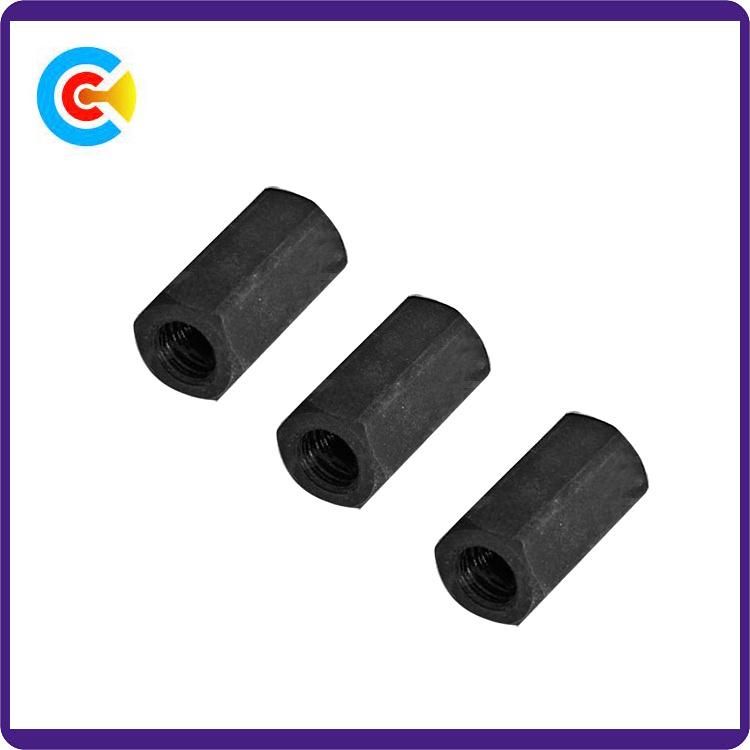 Carbon-Steel/Stainless-Steel Double-Headed Flat Hexagonal Hollow Column Connector for Building