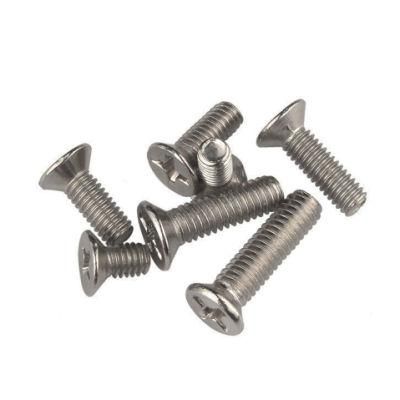 Obm/ODM/OEM Nickel-Plated Countersunk Head Cross Recess Machine Screw