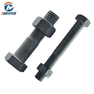 HDG Half Thread Hex Head Bolts with Hex Nut
