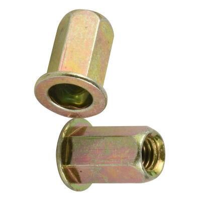 Special Nuts Flat Head Kunrled Body Open End Nut
