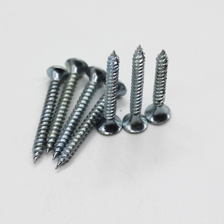 Stainless Steel Countersunk Cross Recessed M6 Flat Head Self Drilling Screw