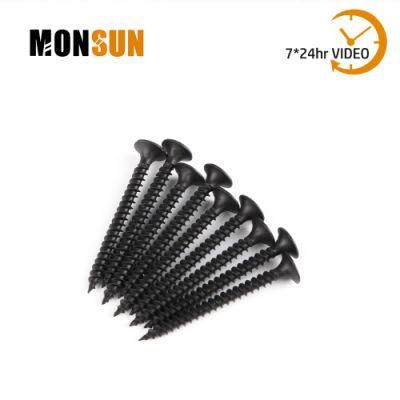 M3.5 M4.2 M4.8 #6 #8 Tornillos Fine Thread Black Phosphate Bugle Head Self-Tapping Sheetrock Screw for Gypsum Board