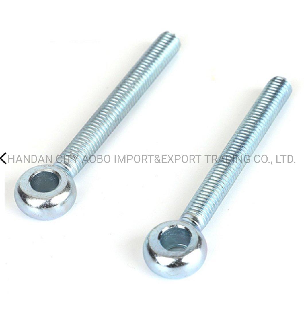 M10*100 DIN444 Long Shank Welded Forged Hook Eye Bolts