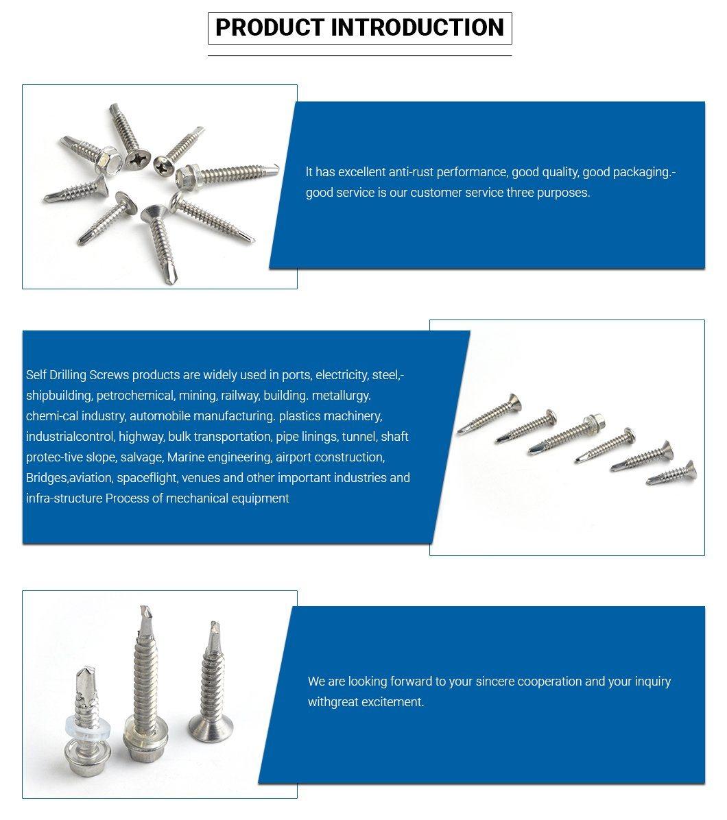 Stainless Steel 316 DIN7981 A4 Pan Head Self Tapping Screw Short Screw