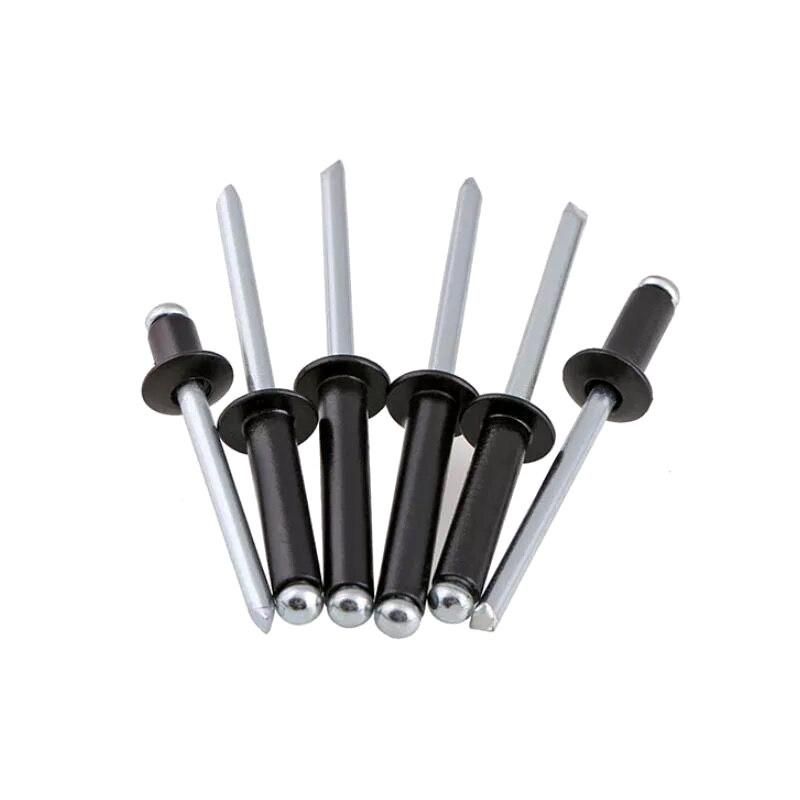 Steel Black Dome Head Pop Blind Rivets