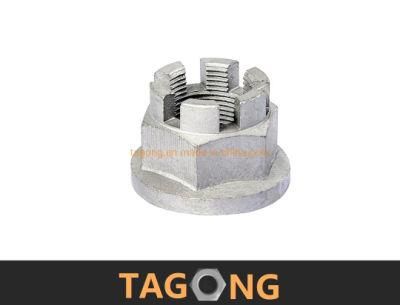 OEM Dacromet Extended Nuts Special Flange Slotted Nuts