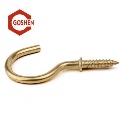 Hot Selling Metal Hooks &amp; Eyes Zinc-Plated Steel Screw Hook