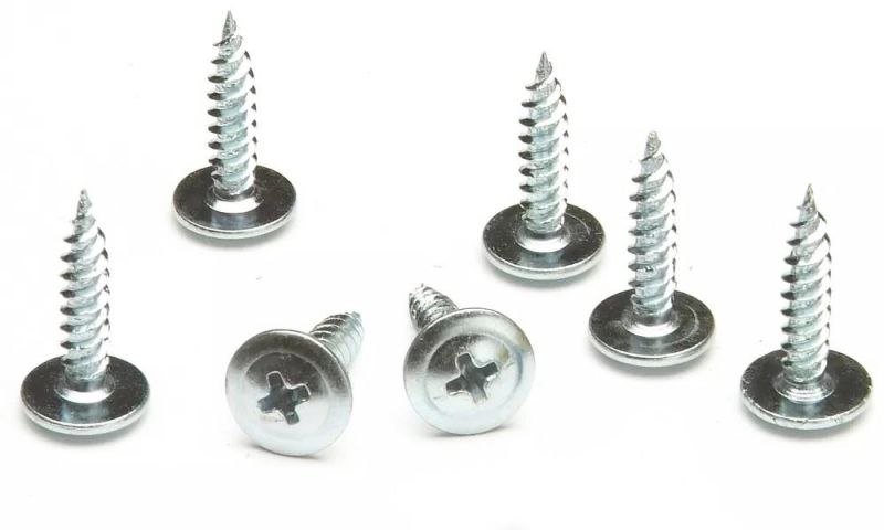 Bzp Blue Zinc Plated Washer Truss Head Phillips Drive Self Tapping Profile Joining Drywall Screws/Tornillos