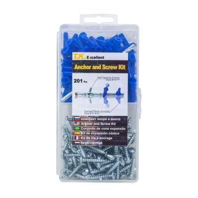 Anchor and Screw Kit Nylon Anchor for Drywall