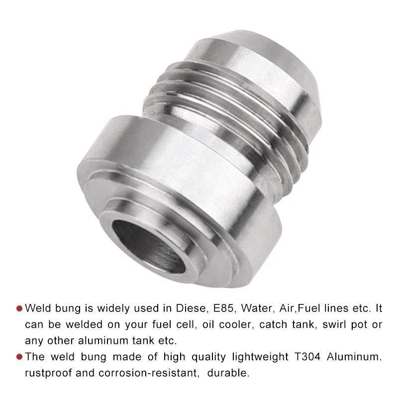 Aluminum An6 Weld Bung Fitting Adapter