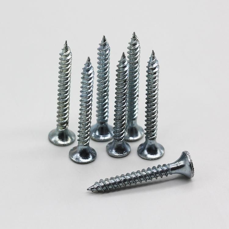 Zinc Phillips Flat Head Self Drilling Screw with Nibs Under Head