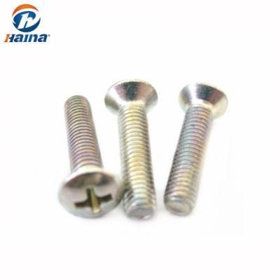 Color Zinc Plated DIN966 Phillips Drive Oval Head Machine Screws