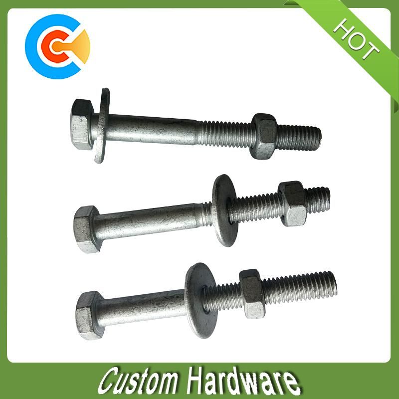 Carbon Steel M8 Surface Dacromet Hex Nut Bolt with Washer
