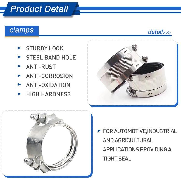 German Quick Release 304 316 Stainless Steel Pipe Clamp British Automotive Hose Clamps American Spring Hose Clamp