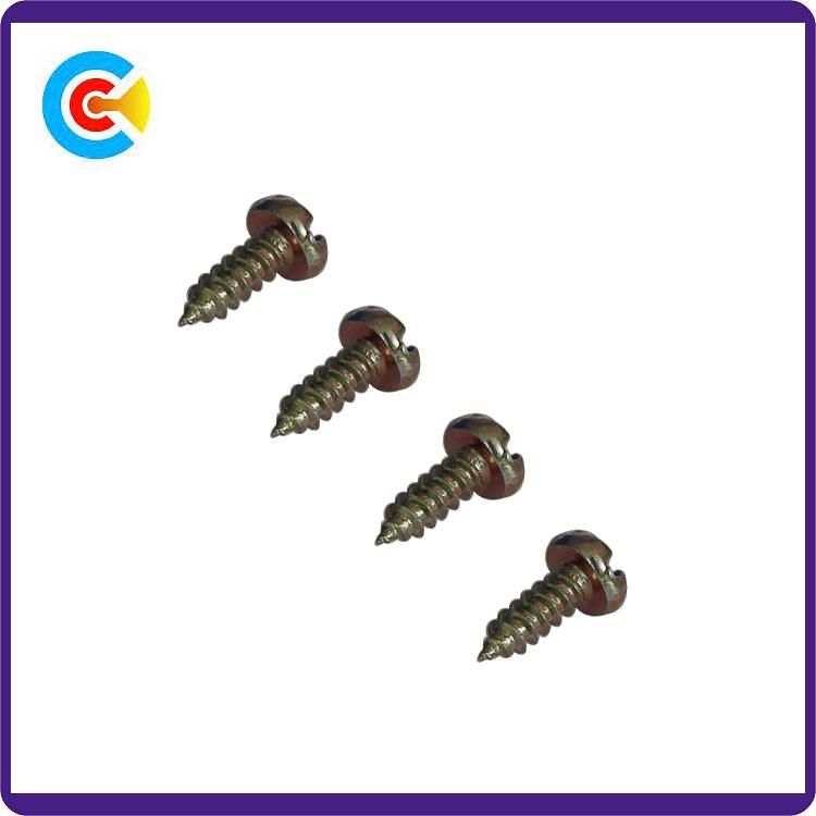 Carbon Steel 4.4/8.8/10.9 Phillips/Cross Pan Head Galvanized Fastener Self-Drilling Screws