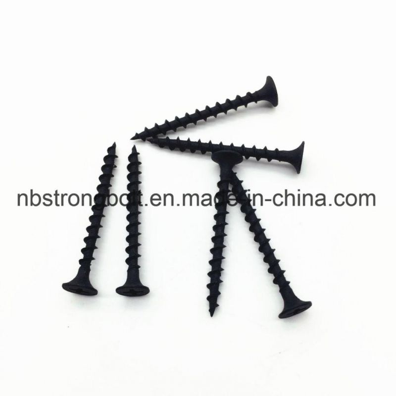 Phil Bugle HD Fine Thread Drywall Screw Black Phos #6X3"