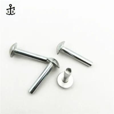 Aluminum Large Mushroom Head Semi-Tubular Rivets for Military Luggage Hardware Accessories