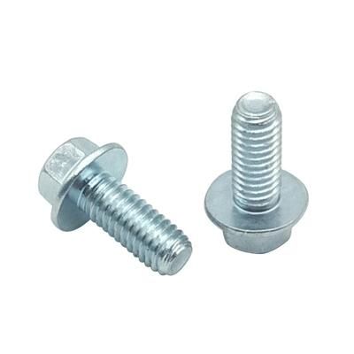 DIN6921 Hex Flange Head Bolt Screw Carbon Steel Zinc Plated Galvanized