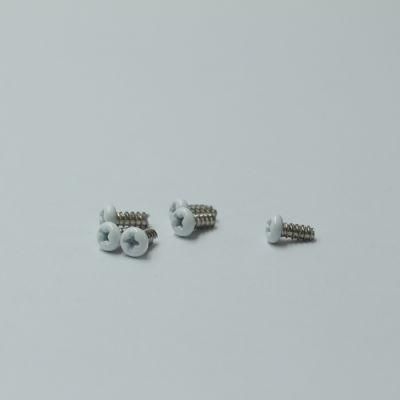 Csk Phillips White Round Head Small Micro Self Tapping Screws