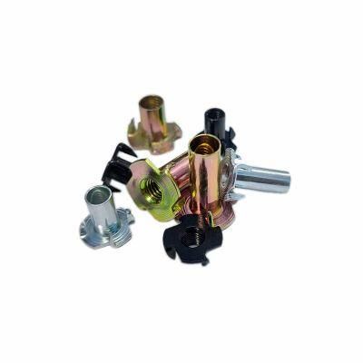 Made in China Factory Customized M4/M5/M6/M8/M10 T-Nut Four Prongs Tee Nuts