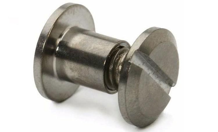 Customized Slotted Ultra Low Head Chicago Male-Female Titanium Slotted Screw