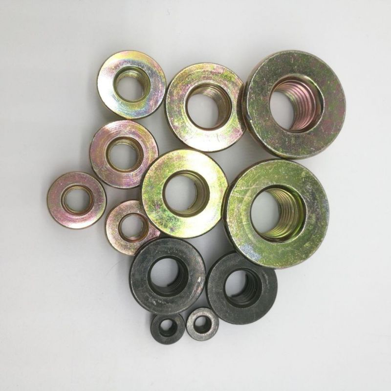 Zinc Yellow/Black Carbon Steel Hex Nut