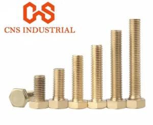 DIN933 Hex Head Bolt Brass and Carbon Steel