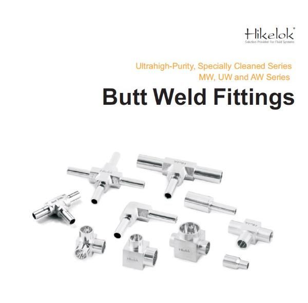 Hikelok Stainless Steel 316 304 Ultrahigh Purity Long Arm Butt Weld Fitting Union Tee
