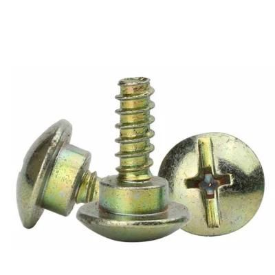 Color Zinc Plated M4 M5 M6 Phillips-Slotted Truss Head Shoulder Self Tapping Screws for Plastic