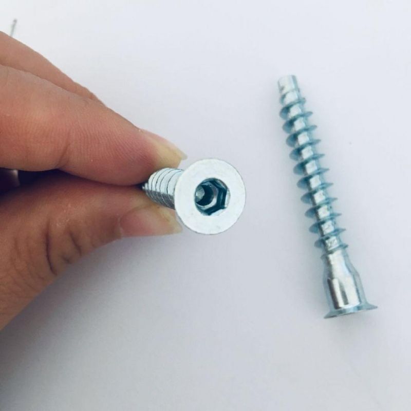Carbon Steel Furniture Fittings Confirmat Screws