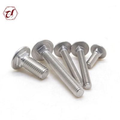 Stainless Steel 316 Mushroom Head Square Neck Carriage Bolt DIN603