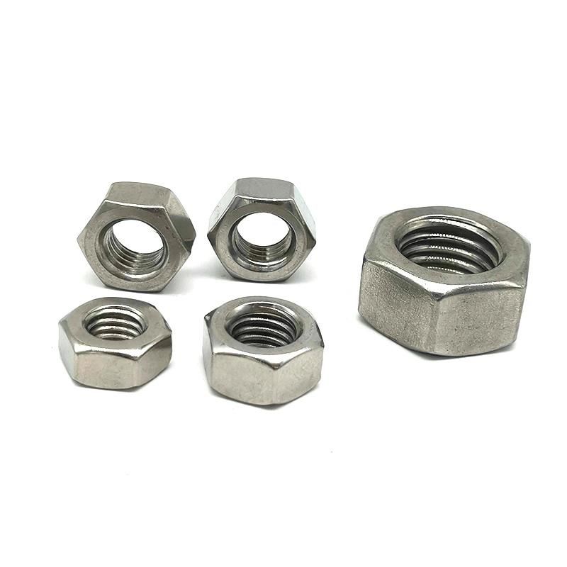 Stainless Steel Fine Coarse Thread Hexagonal Machine Screw Nuts