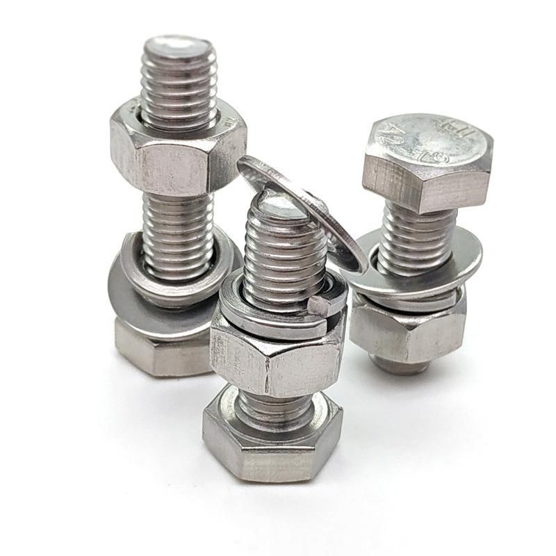 Fastener Standard DIN931 DIN933 DIN934 Stainless Steel Hex Bolts and Nuts Hex Nut