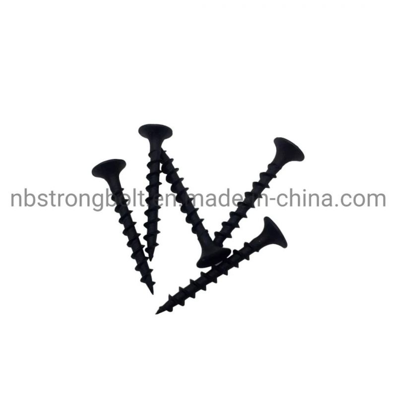 Phil Bugle HD Fine Thread Drywall Screw Black Phos #6X2"