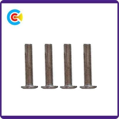 DIN/ANSI/BS/JIS Carbon-Steel/Stainless-Steel Galvanized Steel Inner Hexagon Flat Head Mechanical Screws