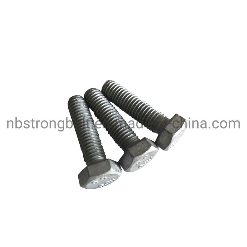 Hex Bolt with HDG ISO Fitting 6.8u/8.8u/10.9u