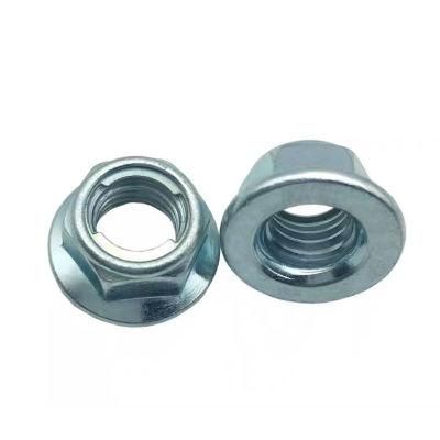 M4 M5 M6 M8-M12 GB6187 304 Stainless Steel Prevailing Torque Type Hexagon Lock with Hex All Metal Insert Self Locking Flange Nut