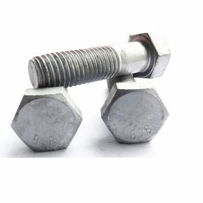 DIN931 Hex Head Bolt Hex Cap Screw Half Partial Thread Carbon Steel HDG Hot DIP Galvanized