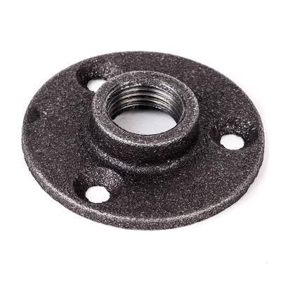 Black Cast Iron Pipe 1/2&quot; 3/4&quot; 1&prime;&prime; Floor Flange Fittings