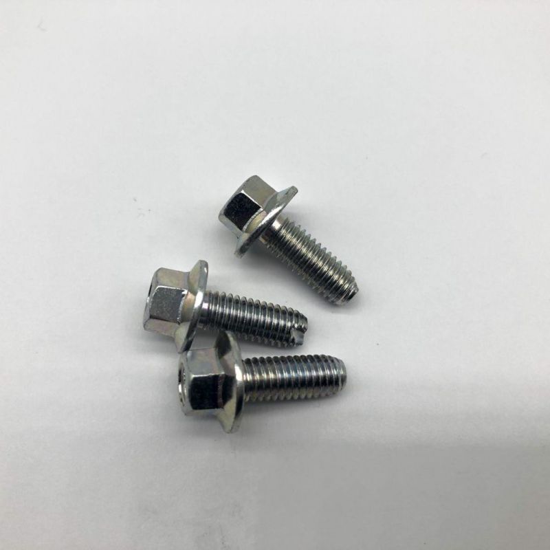 Hexagon Flange Removing Scraps Bolts Flange Screw M6X16