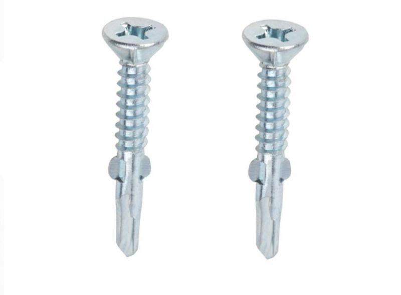 Flat Head Tek Winged Drill Point Sheet Metal Screws