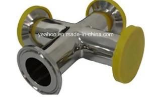 3A a. 9MP Sanitary Ss304 Ss316L Stainless Steel Clamped Cross