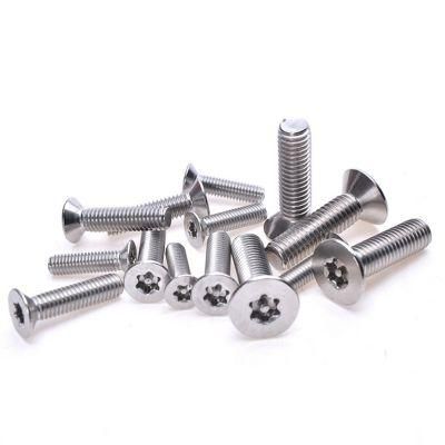 Steel Six-Lobe Countersunk Flat Head Anti-Theft Machine Screw