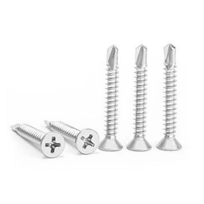 DIN/ISO 15482 Stainless Steel Phillips Countersunk/Flat Head Self Drilling Screws