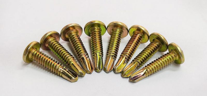 Flat Top Wafer Head Drill Point Self Tapping Screw for Metal