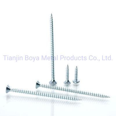 Zinc Plated White Zinc Plated Chipboard Screw Wood Screw Nail Screw