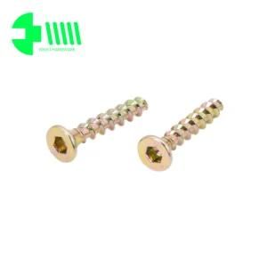 Bugle Flat Head Allen Recess Comfirmat Furniture Hardware Screw