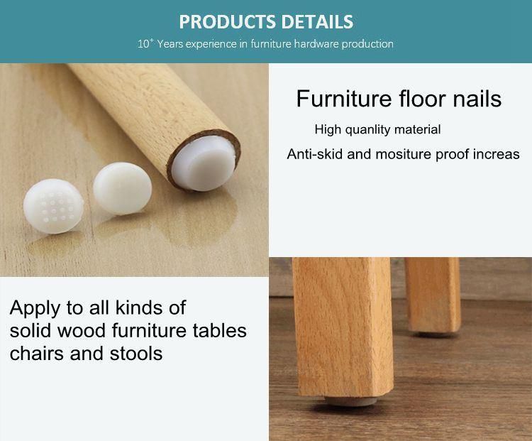 Plastic Nail for Chair Upholstery Foot Nail Glide for Furniture Hardware