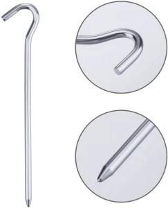 Aluminum Tent Stakes 9 Inch Metal Ground Pegs